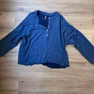 Free People Movement Blue Sweatshirt Small